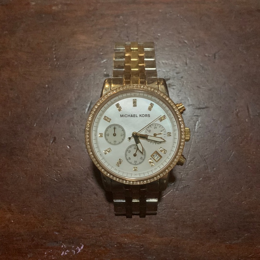 Silver and Gold Watch